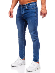 Pantalón vaquero regular fit para hombre azul oscuro Bolf 6083