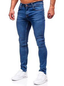 Pantalón vaquero regular fit para hombre azul oscuro Bolf 6767R