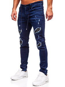 Pantalón vaquero regular fit para hombre azul oscuro Bolf MP0100BS