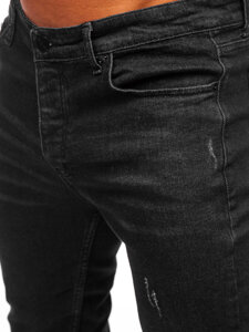 Pantalón vaquero regular fit para hombre negro Bolf 6080