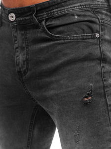 Pantalón vaquero regular fit para hombre negro Bolf K10009-2