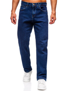 Pantalón vaquero regular para hombre azul oscuro Bolf 5451