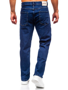 Pantalón vaquero regular para hombre azul oscuro Bolf 5451