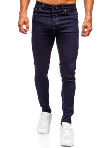 Pantalón vaquero skinny fit para hombre azul oscuro Bolf 5308