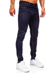 Pantalón vaquero skinny fit para hombre azul oscuro Bolf 5308