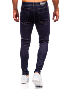 Pantalón vaquero skinny fit para hombre azul oscuro Bolf 5308