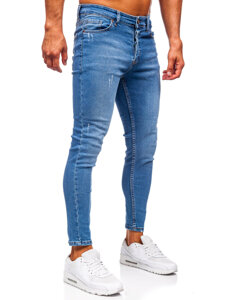 Pantalón vaquero skinny fit para hombre azul oscuro Bolf 5828