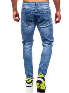 Pantalón vaquero skinny fit para hombre azul oscuro Bolf KX536