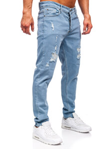 Pantalón vaquero slim fit para hombre azul Bolf 6461