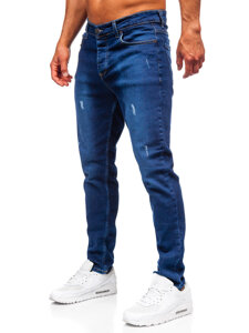 Pantalón vaquero slim fit para hombre azul marino Bolf 6516