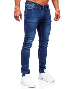 Pantalón vaquero slim fit para hombre azul oscuro Bolf 6147