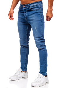 Pantalón vaquero slim fit para hombre azul oscuro Bolf 6175