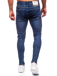 Pantalón vaquero slim fit para hombre azul oscuro Bolf 6257