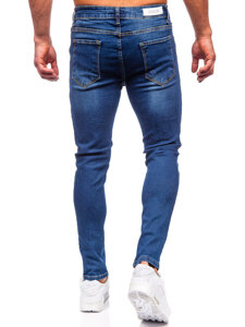 Pantalón vaquero slim fit para hombre azul oscuro Bolf 6264