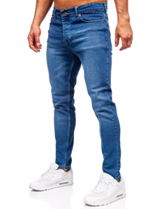 Pantalón vaquero slim fit para hombre azul oscuro Bolf 6430