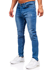 Pantalón vaquero slim fit para hombre azul oscuro Bolf 6458