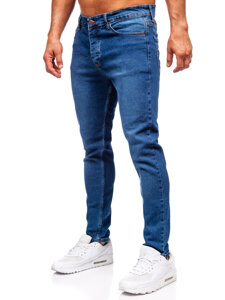 Pantalón vaquero slim fit para hombre azul oscuro Bolf 6482