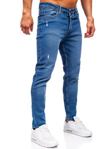 Pantalón vaquero slim fit para hombre azul oscuro Bolf 6486