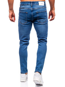 Pantalón vaquero slim fit para hombre azul oscuro Bolf 6486