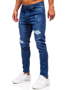 Pantalón vaquero slim fit para hombre azul oscuro Bolf 6569-1