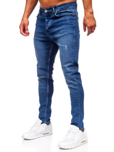 Pantalón vaquero slim fit para hombre azul oscuro Bolf 6585