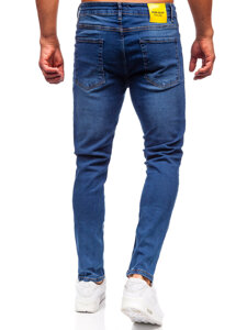 Pantalón vaquero slim fit para hombre azul oscuro Bolf 6592