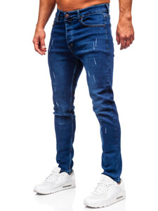 Pantalón vaquero slim fit para hombre azul oscuro Bolf 6735