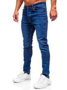 Pantalón vaquero slim fit para hombre azul oscuro Bolf 6736