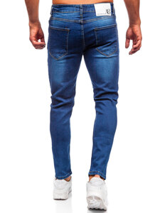 Pantalón vaquero slim fit para hombre azul oscuro Bolf 6758