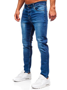 Pantalón vaquero slim fit para hombre azul oscuro Bolf 6761