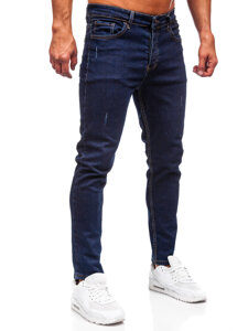 Pantalón vaquero slim fit para hombre azul oscuro Bolf 6785