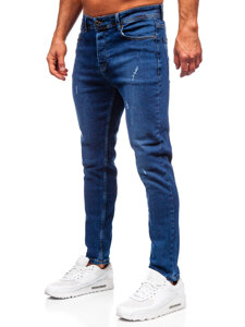 Pantalón vaquero slim fit para hombre azul oscuro Bolf 6835