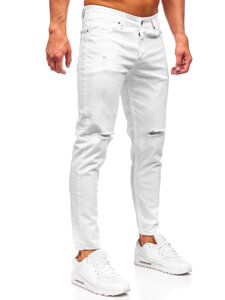 Pantalón vaquero slim fit para hombre blanco Bolf 5873