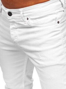 Pantalón vaquero slim fit para hombre blanco Bolf 5877