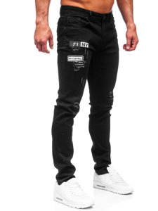 Pantalón vaquero slim fit para hombre negro Bolf E7838