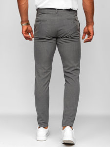 Pantalones chinos de tela para hombre Grafito Bolf 0042