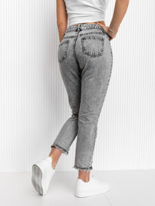 Pantalones de mezclilla de mujer Gris bolf Y984