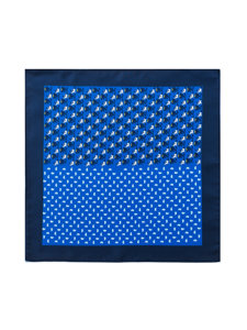 Pañuelo de bolsillo para hombre color azul real Bolf PO30