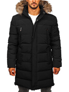 Parka de invierno acolchada para hombre negra Bolf 25M9803