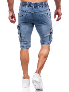 Short cargo denim para hombre azul Bolf HY816