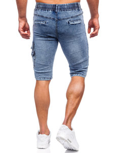 Short cargo denim para hombre azul Bolf HY820