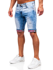 Short vaquero para hombre azul Bolf TF192