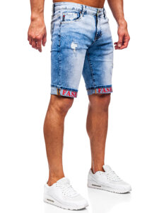 Short vaquero para hombre azul Bolf TF192