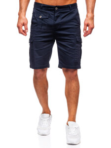 Shorts cargo de tela para hombre azul marino Bolf MP0188BS