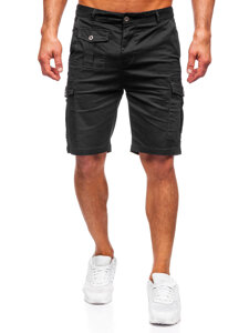 Shorts cargo de tela para hombre color negro Bolf MP0188N