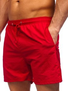 Shorts de baño para hombre color burdeos Denley YW07003