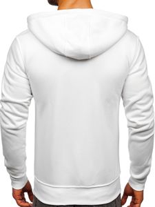 Sudadera abierta con capucha para hombre blanca Bolf 2008