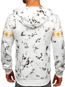 Sudadera abierta con capucha para hombre blanco Bolf 27B8125