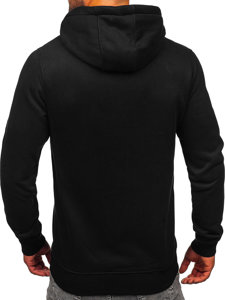 Sudadera abierta con capucha para hombre negro Bolf MF2006