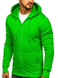 Sudadera abierta con capucha para hombre verde claro Bolf 2008